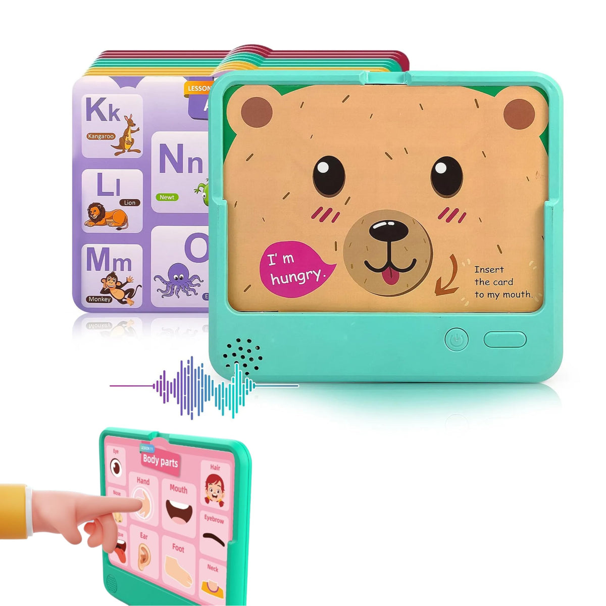 DoubleSided Flash Cards 50 Flesh Card Montessori Educational Cards, Interactive Learning Toys For Kids