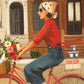 New York Puzzle Company 1000 Piece Jigsaw Puzzle - Janet Hill Brownstones, Cardboard, Brown, 10x8 inches, Model NPZJH2305