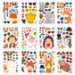 24 Sheets Make-A-Face Stickers, Make Your Own Animal Mix And Match Sticker Sheets, Animal Stickers For Kids, Diy Party Favor Sti