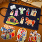 SmoothNovelty 12 Pack Flannel Felt Board Stories Set with a Foldable Board for Preschool Activities Boys Girls(Bible)