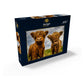 MyPuzzle.com 1000 Piece Jigsaw Puzzle - Premium Cardboard Puzzle of Two Colorful Highland Cows for Adults