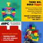 Biggoblocks Big Blocks For Kids Ages 4-8 - Indoor & Outdoor Blocks For Kids Games - Large Building Blocks (48 Pc) Learner Set
