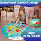 Quokka Floor Puzzles For Kids Ages 3-5 - 48 Piece Round Puzzles For Kids 4-8 Years Old - Large Giant Educational Toddler Puzzles Ages 2-4 - World Activity Game Toy For Boys And Girls