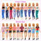 Barwa 41 Pack Doll Clothes And Accessories 15 Sets Doll Clothes 3 Wedding Long Dresses 3 Fashion Dresses 4 Tops Pants 2 Bikini Swimsuits 1 Pool Floaties 15 Shoes 10 Hangers For 11.5 Inch Doll