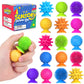 Sensory Fidget Toys Kids Adults: 16 Pack Textured Suction Toys For Autism Kids Calming - Quiet Anxiety Fidgets For Classroom - Bulk Fidgets For Classroom Prize - Easter Basket Stuffers Egg Fillers
