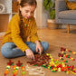 Eternity sky 27Pcs Fall Crafts for Kids - Thanksgiving DIY Religious Wooden Cross Beads Christian Necklace Kit for Autumn Sunday