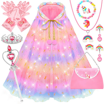 Yaoobey Princess Dress Up Clothes For Girls 4-6,Unicorn Princess Easter Costumes Toys For Girls 3 4 5 6 7 Year Old Christmas Bir