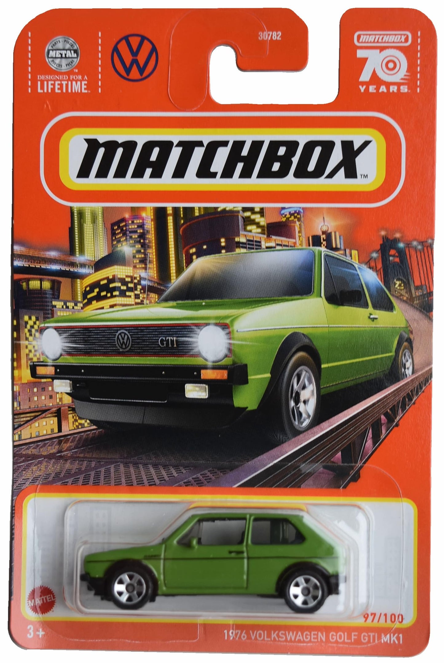 Matchbox 1976 Volkswagen Golf Gti Mk1, Green 97/100