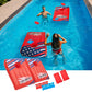 Pool Cornhole 2 Sets, 6 Bean Bags Toss Games With 4 Anchor Bags, Inflatable Cornhole Pool Game Floating Pool Toys For Adults Tee