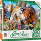 MasterPieces - 300 Piece Jigsaw Puzzle, Large EZ Grip Shapes, Mountain Meadow Farm, Fun for Adults, Seniors, Family, Kids, Matte