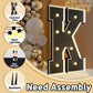 Imprsv Marquee Letters Black 3Ft: Black Party Decor - Light Up Letter K Large 3 Feet Tall - Party Decorations Letter For Birthda