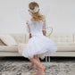 Little Adventures Shimmer Wings Costume Dress Up - Machine Washable Girl Pretend Play And Party Outfit (Silver)