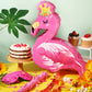 Threan Pink Flamingo Piñata Tropical Party Supplies Small Hawaiian Flamingo Piñata With Blindfold Stick For Pool Luau Hawaii Summer Theme Birthday Party Decorations, 16.1 X 11.8 X 3.1 Inch