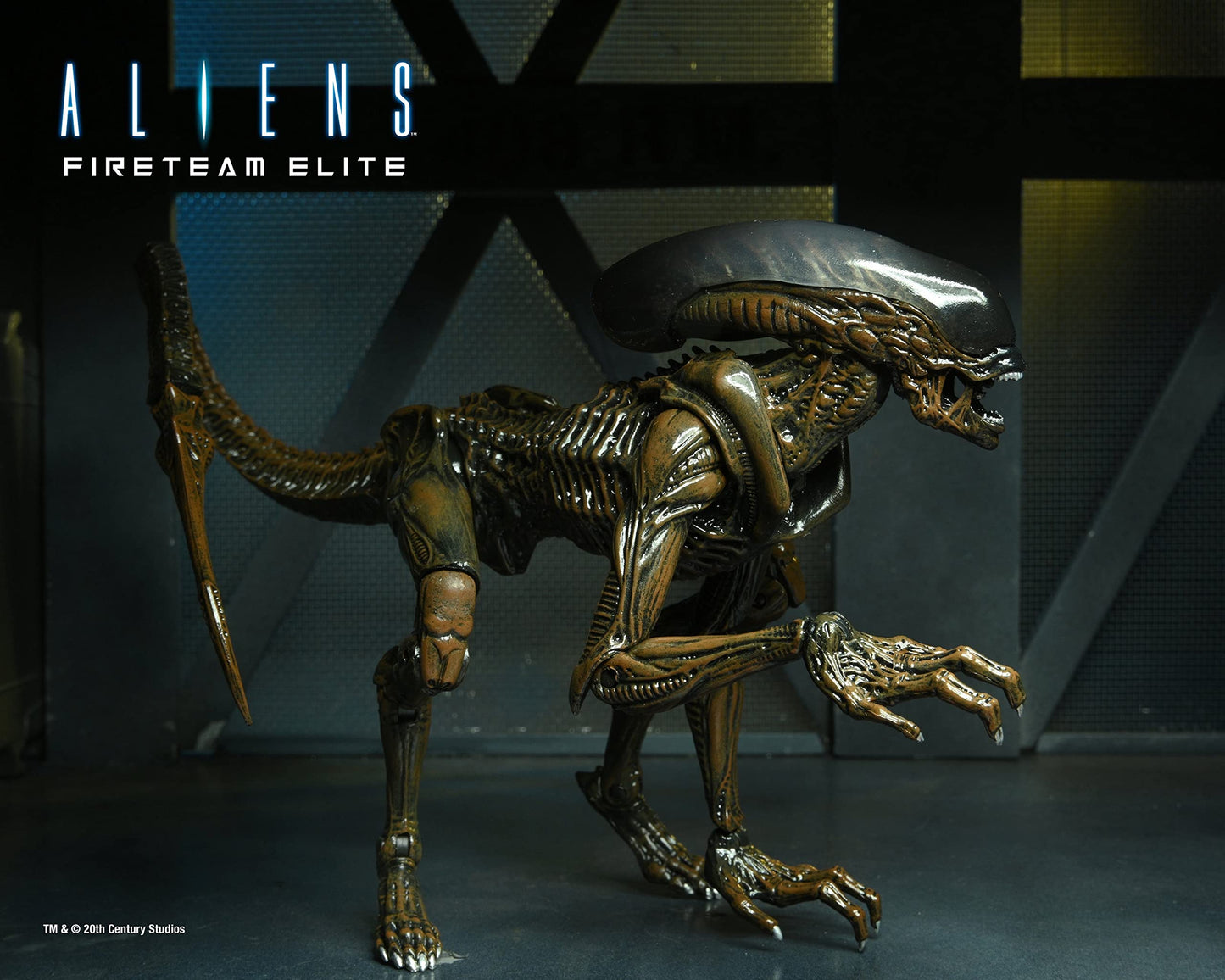 NECA 7" Scale Action Figure - Aliens Fireteam Elite Runner Alien - Black/Brown - Model H858700 - Plastic