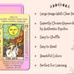 Juju'S Vibes Learning Tarot Cards For Beginners With Meanings On Them, Cute Sunset Tarot Cards Set Unique, With Keywords, Beauti