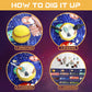 Pibex Gemstone Dig Kit, Dig Up 30 Rocks & Minerals From 6 Solar System Planets, Archaeology Geology Science Experiment Activity