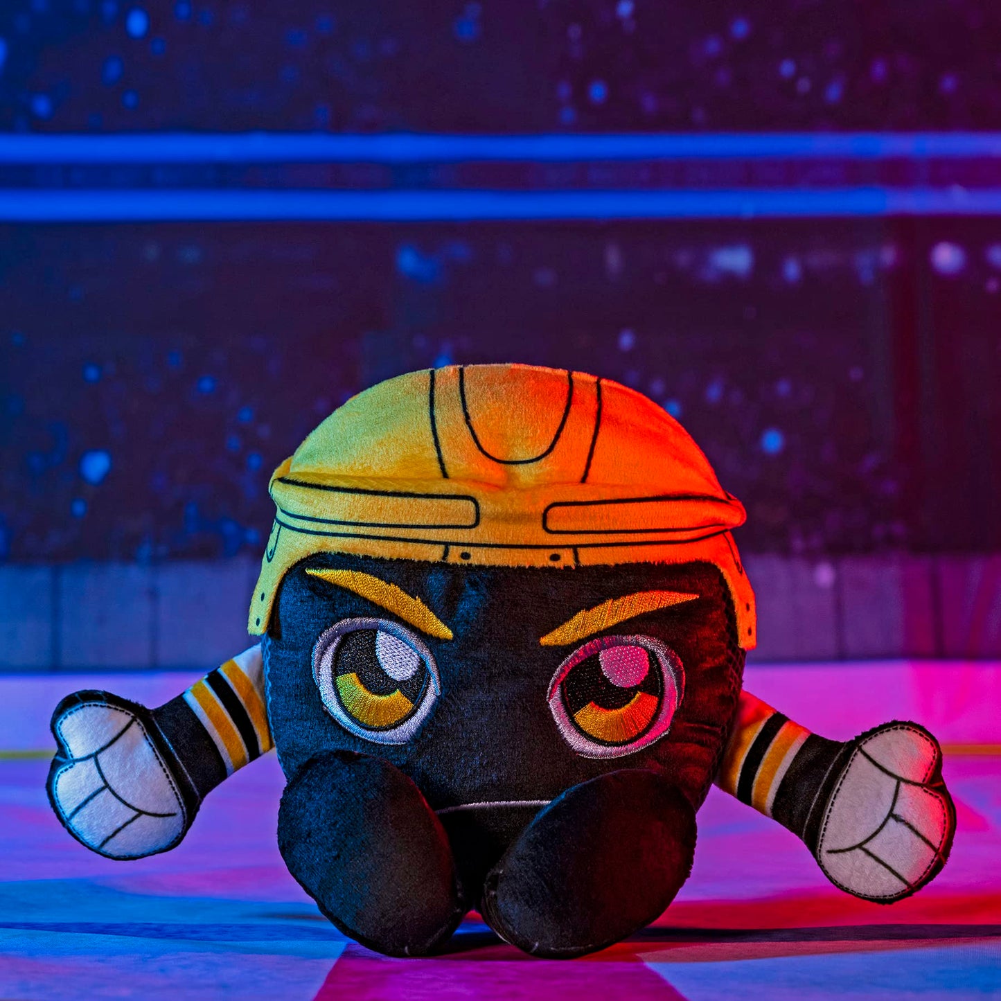 Bleacher Creatures Boston Bruins 8' Kuricha Hockey Puck Sitting Plushies- Soft Chibi Inspired Plush