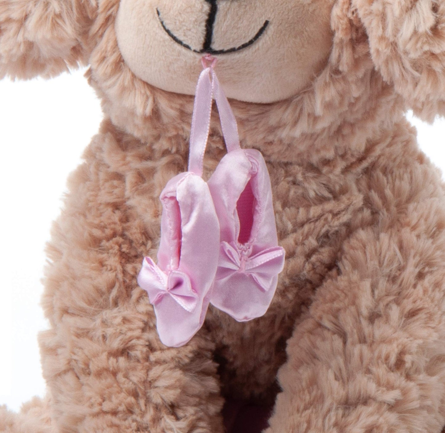 The Petting Zoo Ballerina Scruffy Dog Plush Toy, 10 Inch Tan Caramel Brown, Polyester Stuffed Animal for Kids
