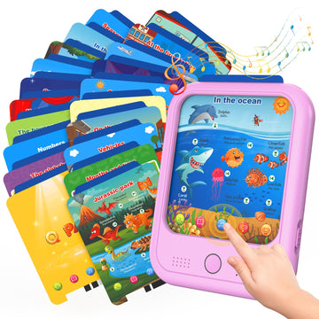 Kids Educational Learning Tablet Toy-Educational Tablet Toy To Interactive Learn Alphabets,Colors,Number,Foods,Jurassic Park,Ani