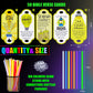 MiniInflat 50 Sets Christian Let Your Light Shine Glow Sticks with Cards Gift for Kids Include 50 Religious Mattehew 5:16 Gift T