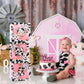 Holy Cow Im One First Birthday Decorations Girl, One Balloon Boxes With Cow And Pink Balloons, One Blocks For Cow Farm Western T