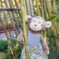 Mikee Fluffie Monkey Stuffed Animals For Girls,15.7'' Girl Monkey Plush With Skirt,Cute Stuffed Animal For Girls As Birthday, Ea