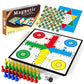 3 in 1 Magnetic Board Games Set for Kids Adults - Classic Travel Game Set with Chinese Checkers, Ludo, Snakes and Ladders, Educa