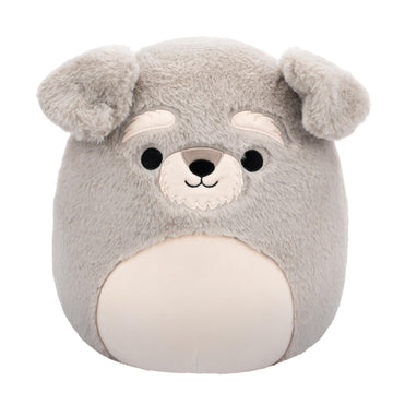 Squishmallows FuzzAMallows Plush Toy Shaun the Schnauzer Dog 30 cm - Rare limited availability Original 2024