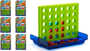JA-RU Portable Tic Tac Toe Classic Mini Board Games (6 Pack) Pocket Size Travel Toys for Kids. Car & Airplane Activities. Bulk P
