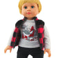 American Fashion World Boys Outdoorsy 3 Piece Vest and Pants Set for 18-Inch Dolls | enhanced Quality & Trendy Design | Dolls Clothes | Outfit Fashions for Dolls for Popular Brands