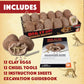Mindware Dig It Up! Dinosaur Skeleton Eggs Excavation Kit - Comes With 12 Clay Eggs, 12 Chisel Tools And 12 Instruction Sheets