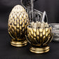 ARUOHHA DND Metal Dice Bronze Dragon Egg Dice with Rotating Dragon Egg Shell, Dungeons and Dragons Role Playing Game RPG D&D Dic