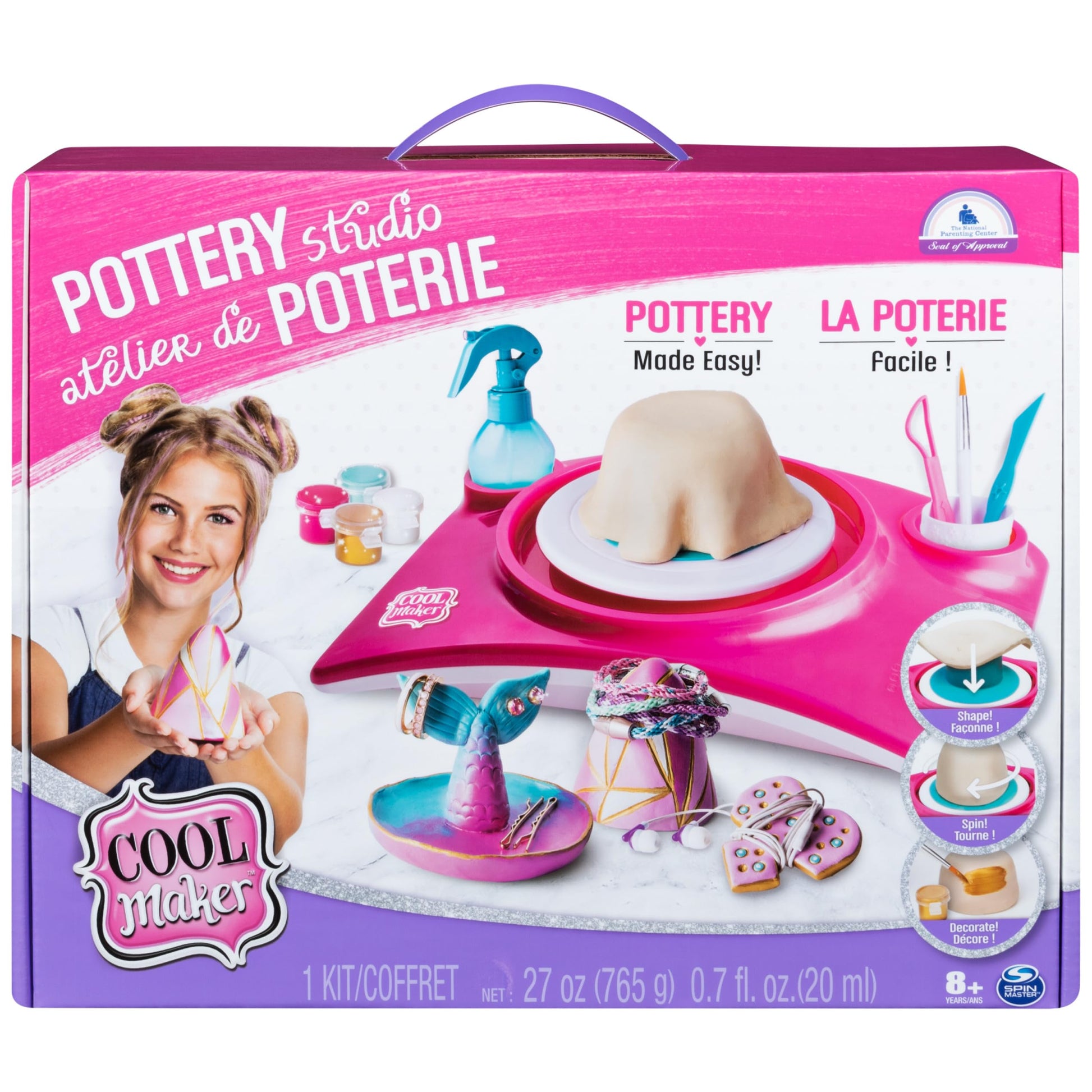 Cool Maker - Pottery Studio, Clay Pottery Wheel Craft Kit for Kids Age 8 and Up