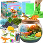 Dinosaur Terrarium Kit, Light Up Terrarium Kit Kids Crafts Toys, Diy Dino Arts And Crafts For Kids Ages 4 5 6 7 8-12 Years Old, Dinosaur Present For Boys Girls, Ideal Birthday Ideas