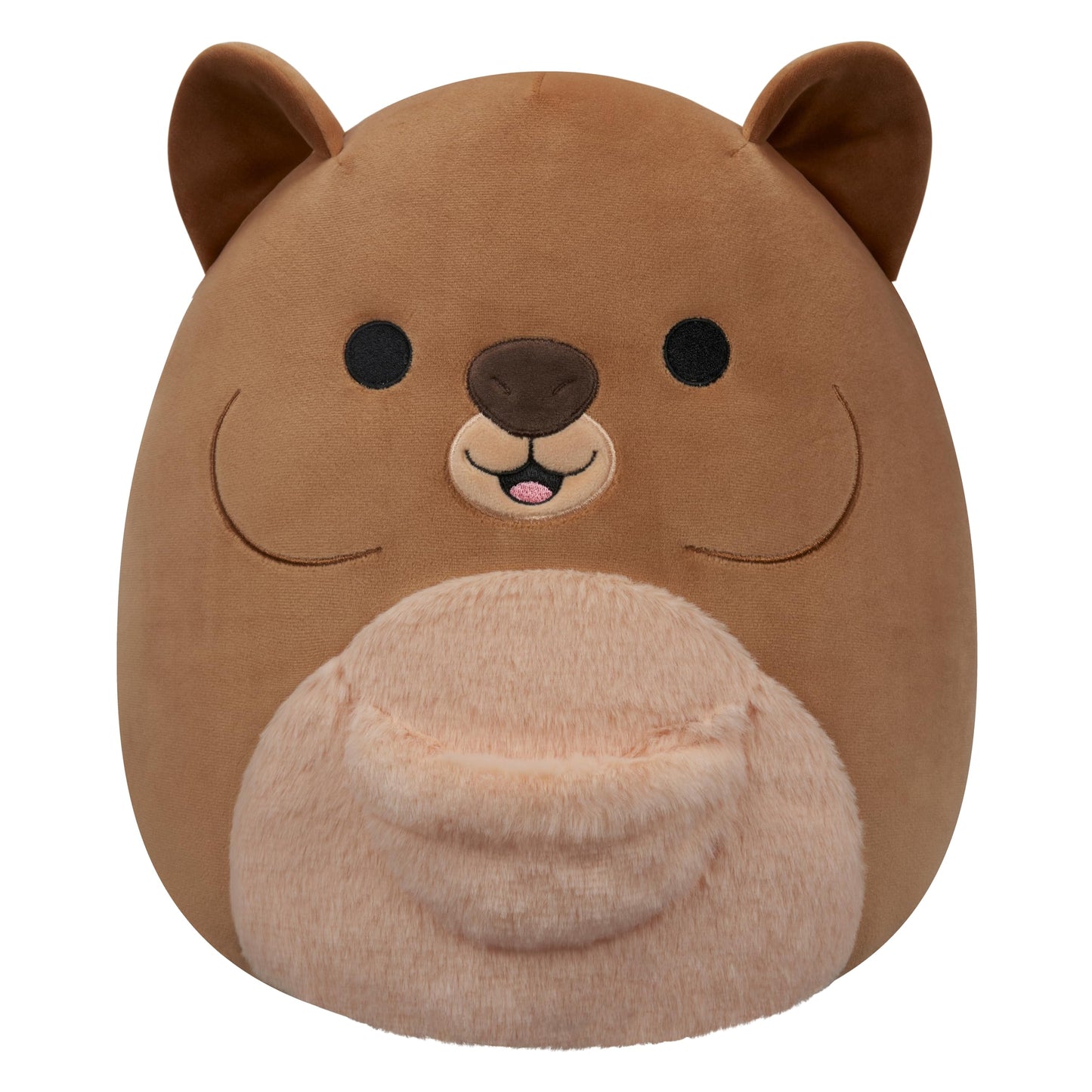 Squishmallows Original 12-Inch Quito Brown Quokka With Fuzzy Belly - Official Jazwares Plush