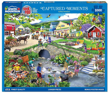 White Mountain Puzzles - Captured Moments Seek & Find - 1000 Piece Jigsaw Puzzle For Adults - Fun Family Activity - 24''X30''