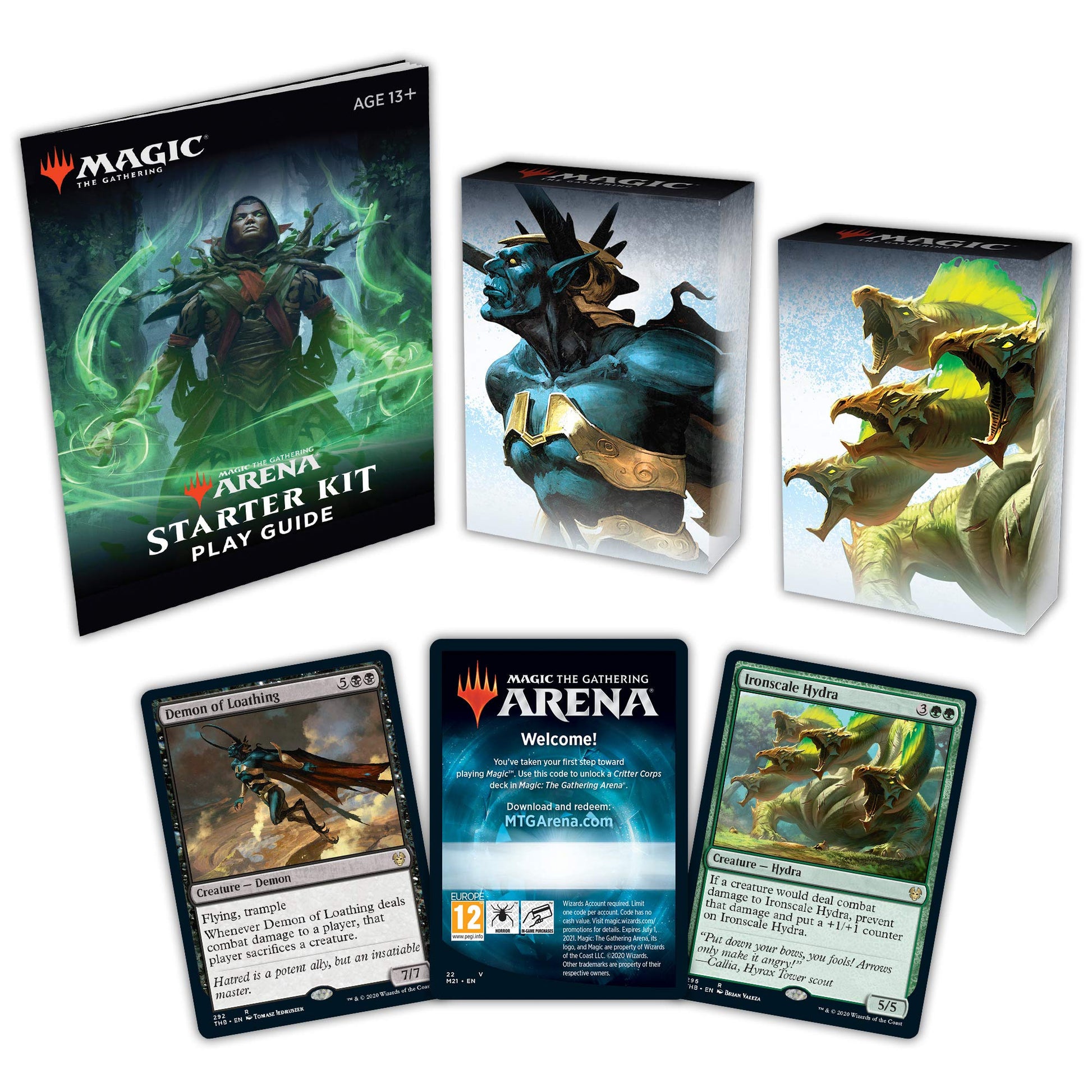 Magic: The Gathering Arena Starter Kit | 2 Starter Decks | MTG Arena Code Card