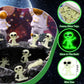 Croblissful 50 Pcs Glow In The Dark Alien Figures Small Tiny Rubber Mini Aliens Figurine Miniatures For Space Party Favors Hallo
