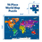 Skillmatics World Map Puzzle - 96 Piece Jigsaw Puzzle, Educational Toy, Geography For Kids, 400+ Facts, Gifts For Boys & Girls Ages 6 To 12