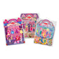 Melissa & Doug Puffy Sticker Activity Books Set - Dress-Up, Princess, Mermaid - 208 Reusable Stickers, Pack of 3, Multicolor