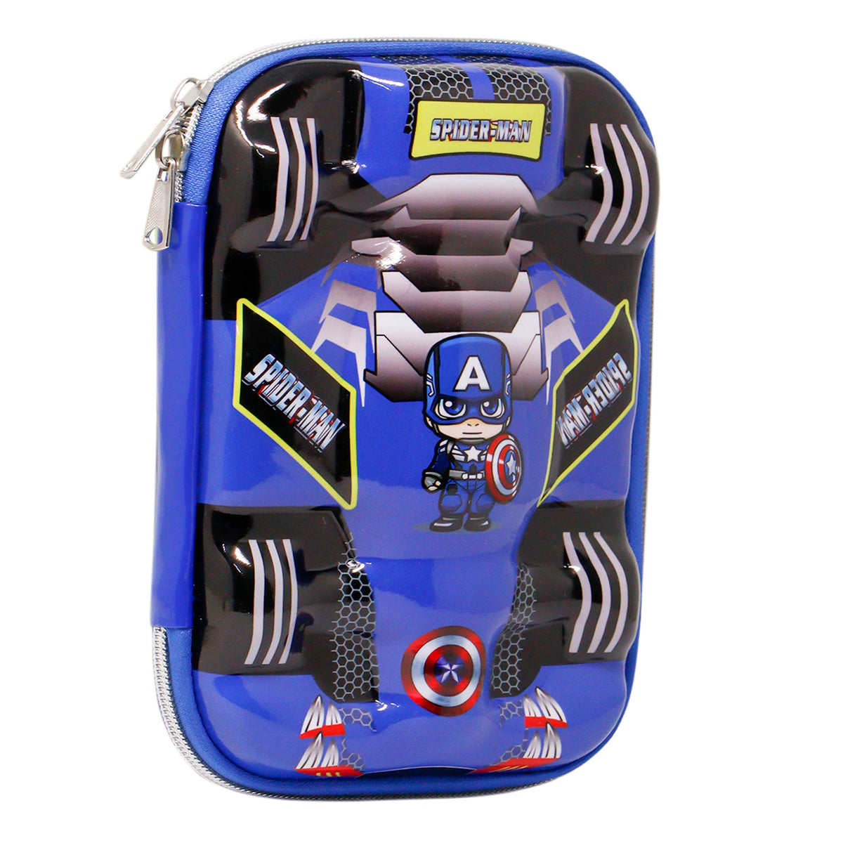 Zest 4 Toyz Pencil Case for Boys Large Capacity Pencil Box Superheroes Printed Multipurpose Pen Pencil Pouch Stationary Items Ki