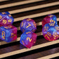 HDdais 7PCS DND Dice Bisexual-Pride Polyhedral Dice Set D&D Homosexual Flag Dice for Dungeons and Dragons RPG MTG and Other Tabl