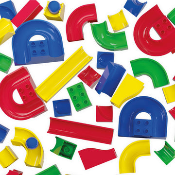 Hubelino 55 Piece Run Elements - The Original Marble Run Expansion Set - Made In Germany