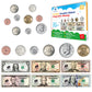 48 PCS Large Double-Sided Magnetic Money - Play Money for Kids for Learning, Pretend Money for Classroom, Toy Money, Play Coins