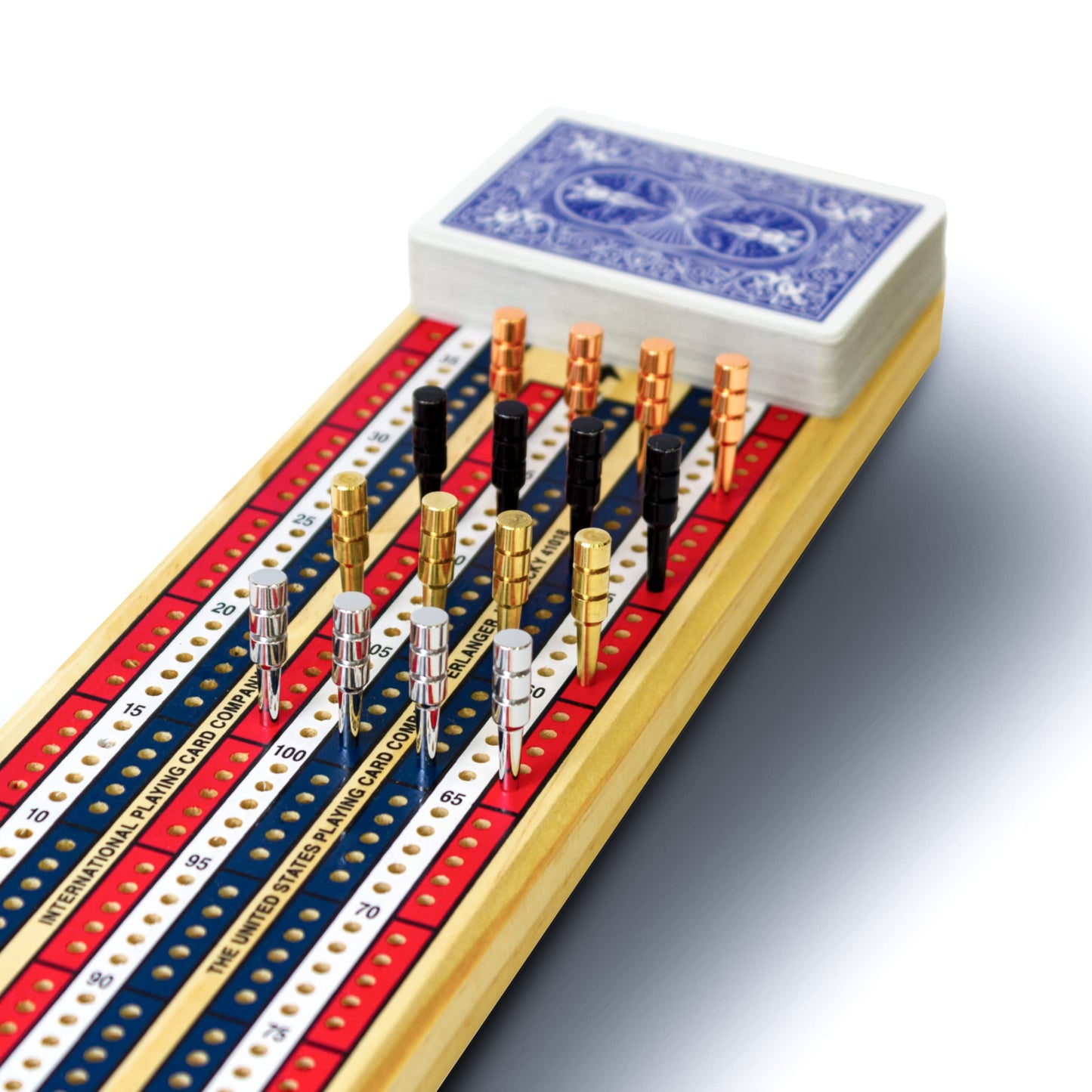 Litomagic Metal Cribbage Pegs For Cribbage Board Game. Work With Regular Peg Board 1/8 Hole Size Like Bicycle Board Games. Pack