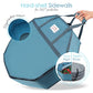 Hearth & Harbor Wreath Storage Container - 30" Hard Shell Bag with Dual Zipper & Handles - Blue - Model VDS-HHHS12-30