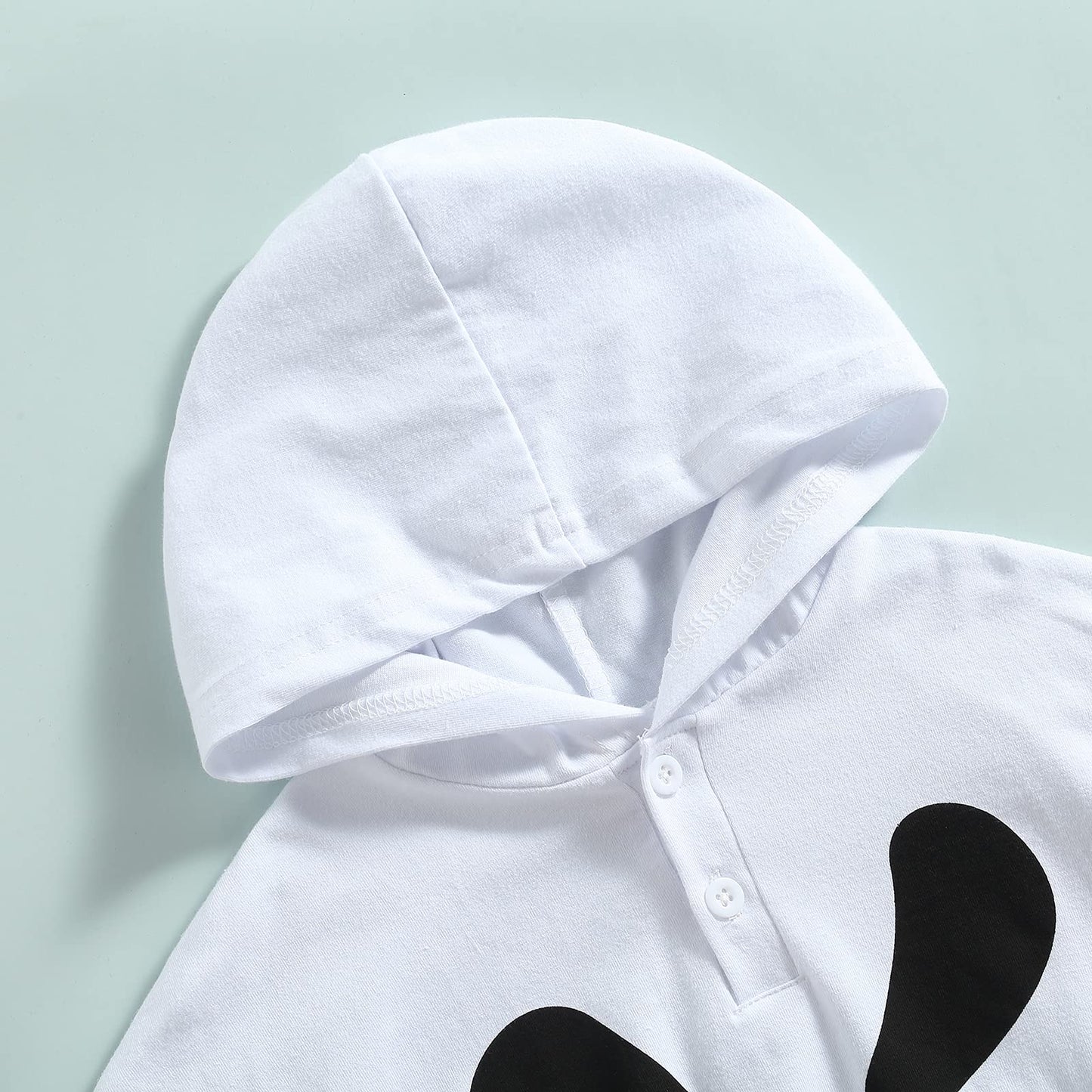 Wasaigood Infant Baby Halloween Cloak Toddler Kids Girls Boys Ghost Hooded Cosplay Clothes White Halloween Poncho Cape (White,4-