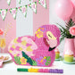Wernnsai Flamingo Piñata - Pink Piñata Bundle With Blindfold And Bat For Girls Kids Piñata Tropical Flamingo Theme Birthday Party Supplies Summer Pool Party Decorations For Fiestas Baby Shower