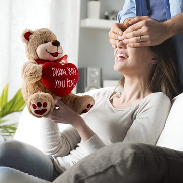 Valentines Bear - 8 Inches Tall - Funny For Girlfriend, Boyfriend, Husband Or Wife