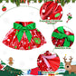 6 Pcs Christmas Elf Doll Clothes Sweater Skirt Elf Doll Accessories Outfit Knitted Santa Clothing for Doll Holiday Xmas  Doll is Not Included Package (Simple)